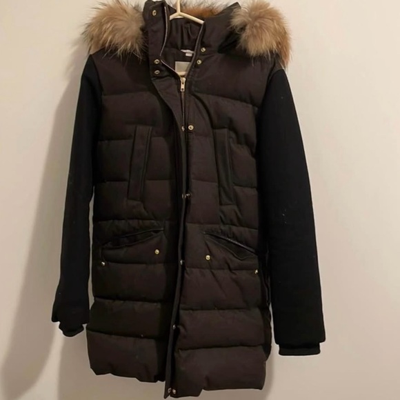 SOIA & KYO | Black Winter Jacket with Detachable Hood - Picture 1 of 4